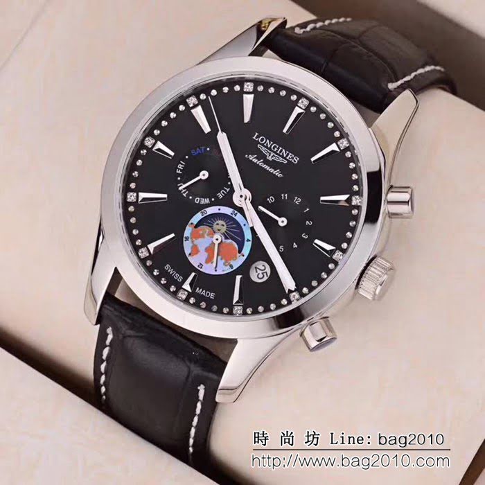LONGINES浪琴 多功能新款 精品男士腕表 WSS0023